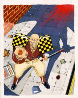 TORQUEMADA / NEMESIS THE WARLOCK STARSCAN pin up - 2000AD prog 603 Back Cover - NIGEL DOBBYN art Comic Art